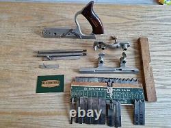 Vintage Stanley No 50 Combination Plough Plane With 29 Cutters