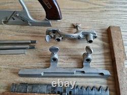 Vintage Stanley No 50 Combination Plough Plane With 29 Cutters