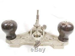 Vintage Stanley No. 71 Open Throat Router Plane 3 Cutters Woodworking Carpenter
