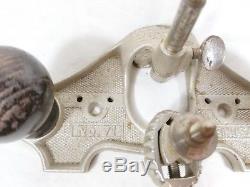 Vintage Stanley No. 71 Open Throat Router Plane 3 Cutters Woodworking Carpenter