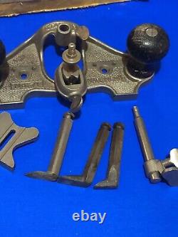 Vintage Stanley No. 71 Router Plane With Cutters