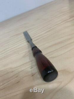 Vintage Stanley No. 750-5/8'' Bevel Edge woodworking Socket Chisel Made In USA