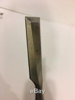 Vintage Stanley No. 750 Woodworking Bevel edge Socket Chisel 1-1/4'' With Decal