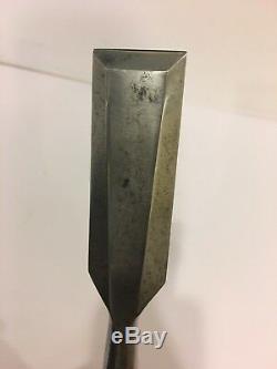 Vintage Stanley No. 750 Woodworking Bevel edge Socket Chisel 1-1/4'' With Decal