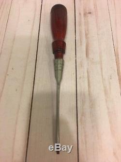 Vintage Stanley No. 750 Woodworking Bevel edge Socket Chisel 1/8'' Wide USA