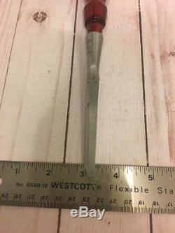 Vintage Stanley No. 750 Woodworking Bevel edge Socket Chisel 1/8'' Wide USA