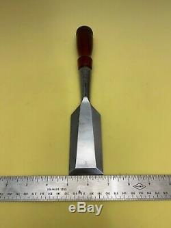 Vintage Stanley No. 750 Woodworking Socket Chisel 1-3/4'' wide Made In USA