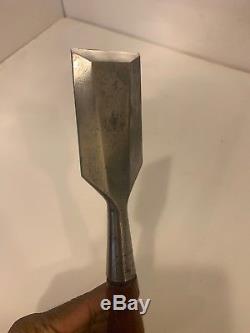 Vintage Stanley No. 750 Woodworking Socket Chisel 2'' wide Made In USA
