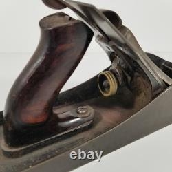 Vintage Stanley No. 8 Woodworking Wood Hand Plane Smooth Bottom