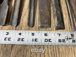 Vintage Tools Chisel Gouge Lot Winchester Stanley Pexto Carpenter Woodwork USA