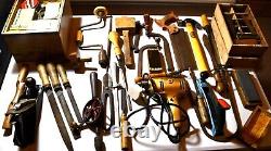 Vintage UK Woodworking Tools 70+ Years Old with Matchbox Storage