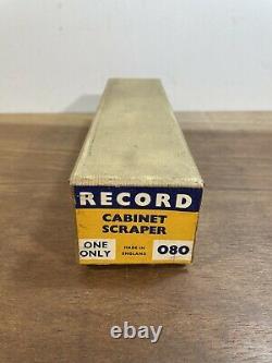 Vintage Unused Record No. 80 Cabinet Scraper Plane Woodwork Tool Boxed