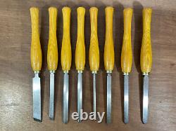 Vintage Unused Set W. Marples Woodturning Chisels Gouges Woodwork Tools Boxed