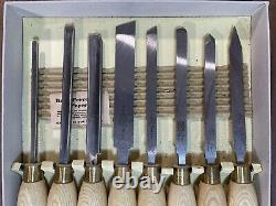 Vintage Unused Set W. Marples Woodturning Chisels Gouges Woodwork Tools Boxed