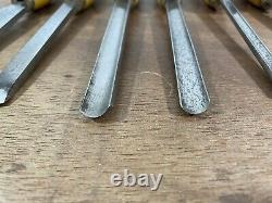 Vintage Unused Set W. Marples Woodturning Chisels Gouges Woodwork Tools Boxed