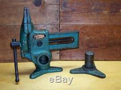 Vintage WILL BURT CO Early Pat Pend VERSA-VISE Woodworking VISE with2 Bases USA