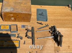 Vintage WOODEN BOXED Record No 050 Combination Plane / CUTTERS / WOOD WORKING