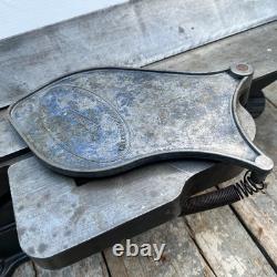 Vintage Walker Turner 4 Jointer Woodworking Bench Tool Driver Line Notched Deck