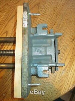Vintage Wilton 10 Woodworking Vise W-9-64 Schiller Illinois Heavy Cast Iron