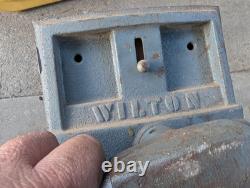 Vintage Wilton Quick Release Undermount Carpenter Wood Woodworking Vise 7 jaw