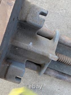 Vintage Wilton Quick Release Undermount Carpenter Wood Woodworking Vise 7 jaw