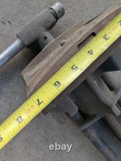 Vintage Wilton Quick Release Undermount Carpenter Wood Woodworking Vise 7 jaw