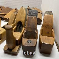 Vintage Wood Plane Antique Wood Moulding Planes Lot Old Carpenter Tool Lot Of 15