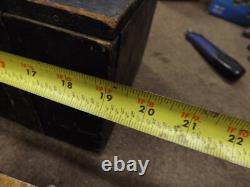Vintage Wood Tool Box and Wood Working Tools