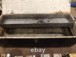 Vintage Wood Tool Box and Wood Working Tools