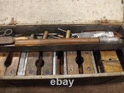 Vintage Wood Tool Box and Wood Working Tools