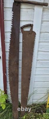 Vintage Wood Working, Crosscut Saws Two Piecies