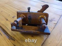 Vintage Wooden Brass Details Moulding/Rebate Plane Collector Atkin & Sons A