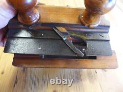 Vintage Wooden Brass Details Moulding/Rebate Plane Collector Atkin & Sons A