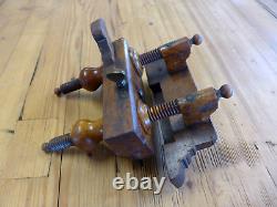 Vintage Wooden Brass Details Moulding/Rebate Plane Collector Atkin & Sons A