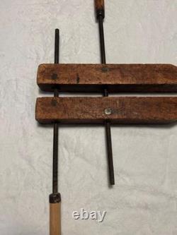Vintage Wooden Hand Screw Clamp 17 Cabinetmaker Woodworking Tools