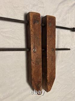 Vintage Wooden Hand Screw Clamp 17 Cabinetmaker Woodworking Tools