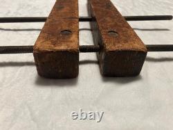 Vintage Wooden Hand Screw Clamp 17 Cabinetmaker Woodworking Tools