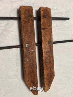 Vintage Wooden Hand Screw Clamp 17 Cabinetmaker Woodworking Tools