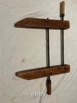 Vintage Wooden Hand Screw Clamp 17 Cabinetmaker Woodworking Tools