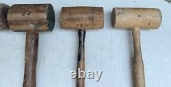 Vintage Wooden Mallet Lot 16 Joiner Cabinetmaker Carving Woodworking Tools