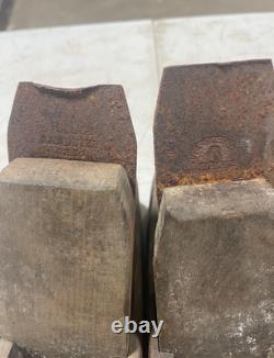 Vintage Wooden Primitive Handmade Block Wood Working Coffin PLANER Tool lot of 8