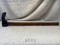 Vintage Woodworking Adze 27 Handle, 7 Curved Blade Great Condition