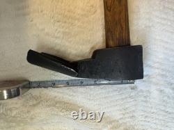 Vintage Woodworking Adze 27 Handle, 7 Curved Blade Great Condition