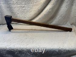 Vintage Woodworking Adze 27 Handle, 7 Curved Blade Great Condition