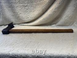 Vintage Woodworking Adze 27 Handle, 7 Curved Blade Great Condition