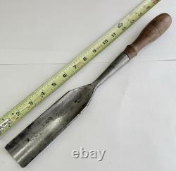 Vintage Woodworking Chisel Gouge BUCK BROS CAST STEEL 1-3/4