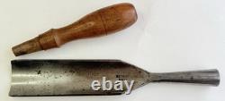 Vintage Woodworking Chisel Gouge BUCK BROS CAST STEEL 1-3/4