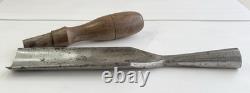 Vintage Woodworking Chisel Gouge BUCK BROS CAST STEEL 1-3/4