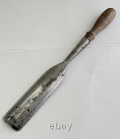 Vintage Woodworking Chisel Gouge BUCK BROS CAST STEEL 1-3/4