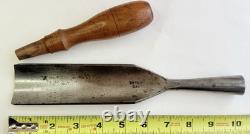 Vintage Woodworking Chisel Gouge BUCK BROS CAST STEEL 1-3/4